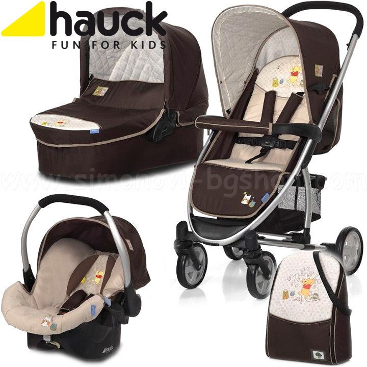 Hauck Disney Baby stroller Malibu All in One Pooh Doodle Brown 142172