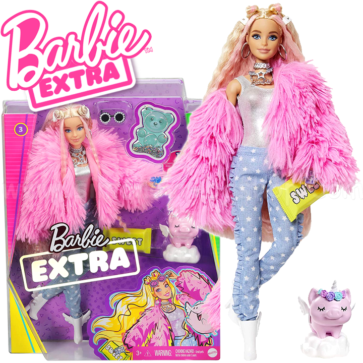 Barbie Extra® Кукла Барби с домашен любимец и аксесоари GRN28 #3 Детски  магазин "Кикиморско царство"