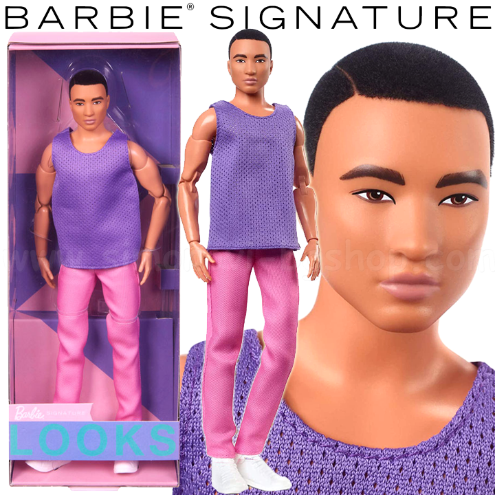 * 2023 Barbie Signature Looks Ken Doll with Black HairHJW84