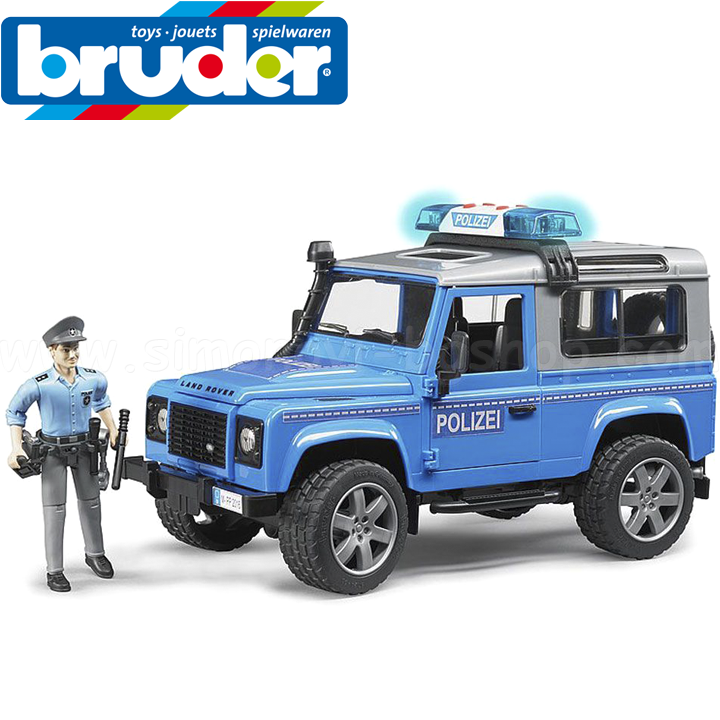 *Bruder     Land Rover Police 02597