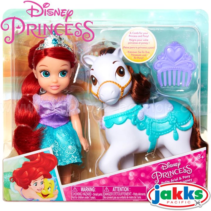 * Disney Princess Princess Belle Mica prințesă Ariel cu un cal 52666