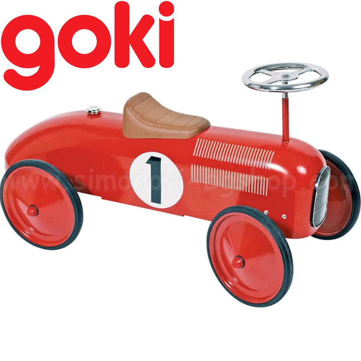 Goki Metal împinge mașina cu picioarele red 14135