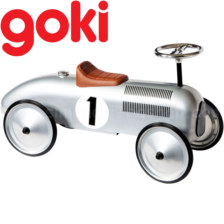 Goki Metal împinge mașina cu picioarele silver 14136
