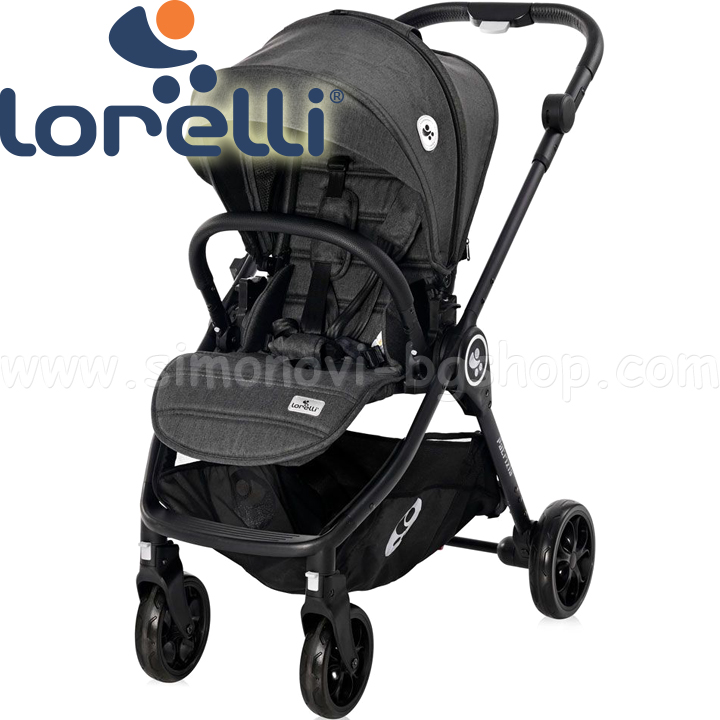 2022 Lorelli Premium 2in1 Stroller Patrizia Dark Gray 10021652118