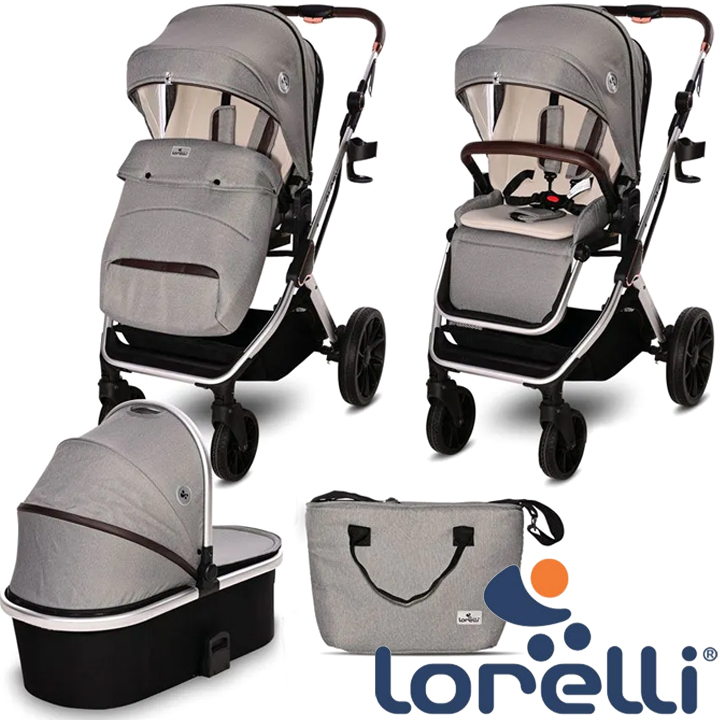 * 2023 Lorelli 2in1 Stroller Glory Opaline Grey 1002176/2302