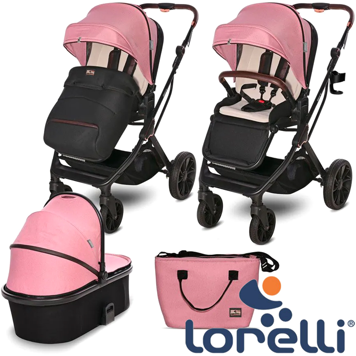 * 2023 Lorelli 2in1 Stroller Glory Pink1002182/2301