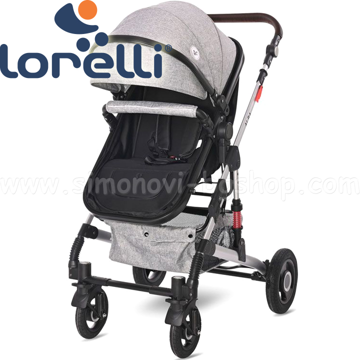 2022 Lorelli Premium 2in1 Combination Stroller Alba Set Opaline Gray 10021472185