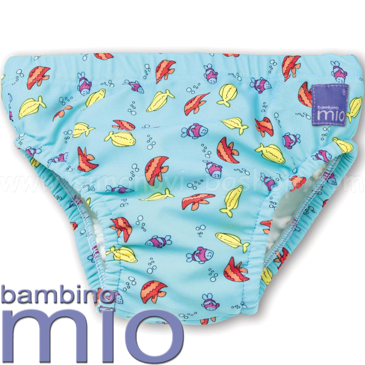 BambinoMio Baby Swimsuit Mio Swim Nappie Fish Blue