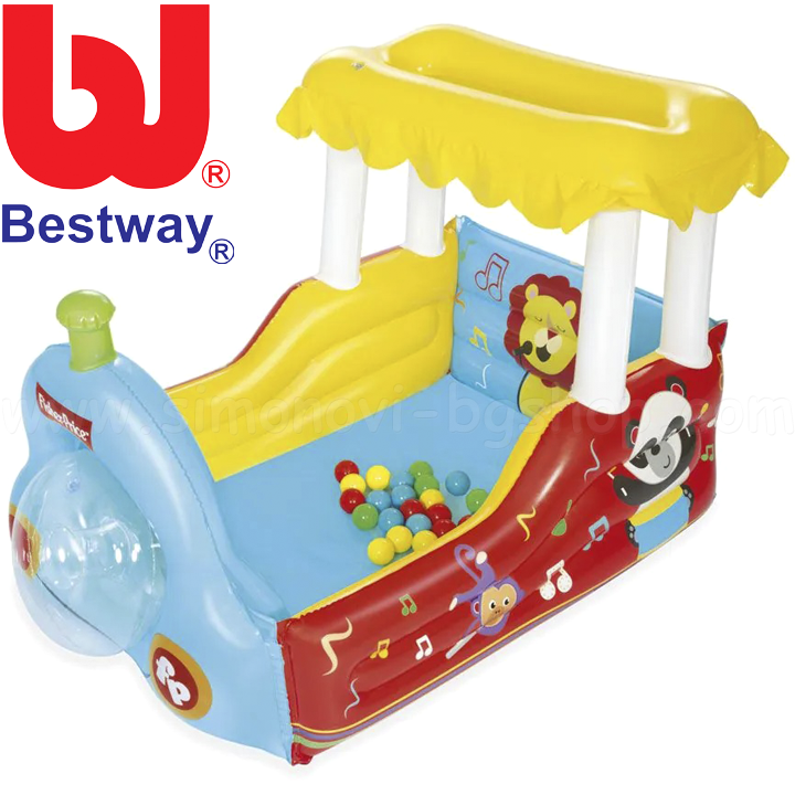 * Bestway Children's Inflatable Train with 25 Balls93537 Fisher Price