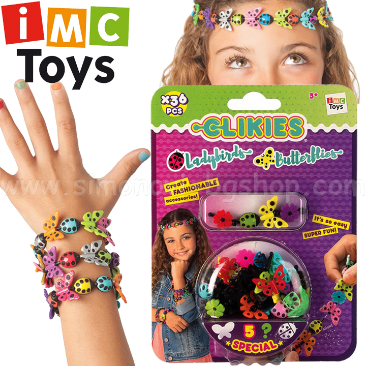 **IMC Toys  Clikies 36 . Butterflies/Ladybirds 95472