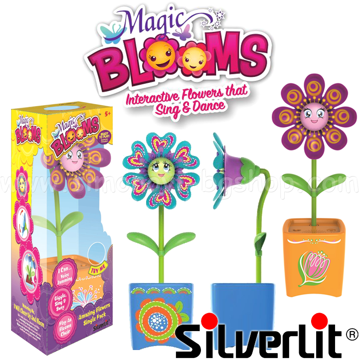 * Silverlit - interactiv ghiveci de flori Magic Blooms 88430