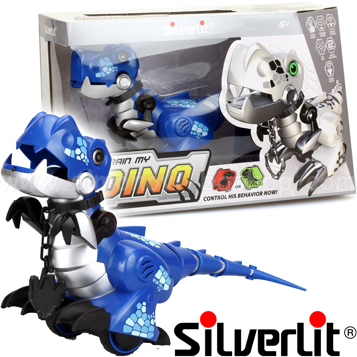 * Silverlit - Train your dinosaur Blue with remote control 88482