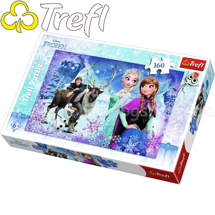 Frozen - Puzzle Aventurile de iarnă 160h. Trefl